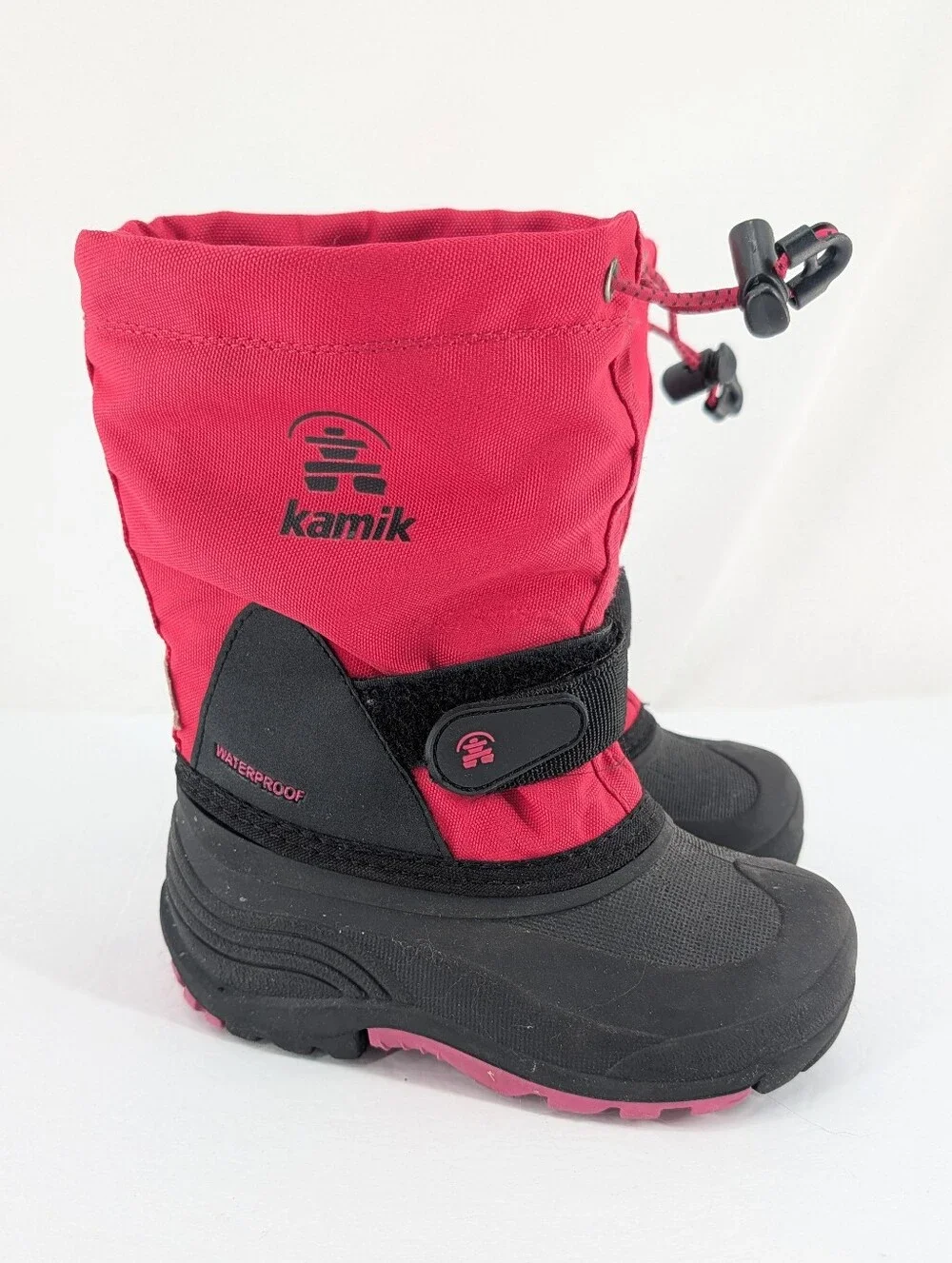 Kamik Waterbug Kids Insulated Winter Snow Boots Waterproof Pink Size 11c